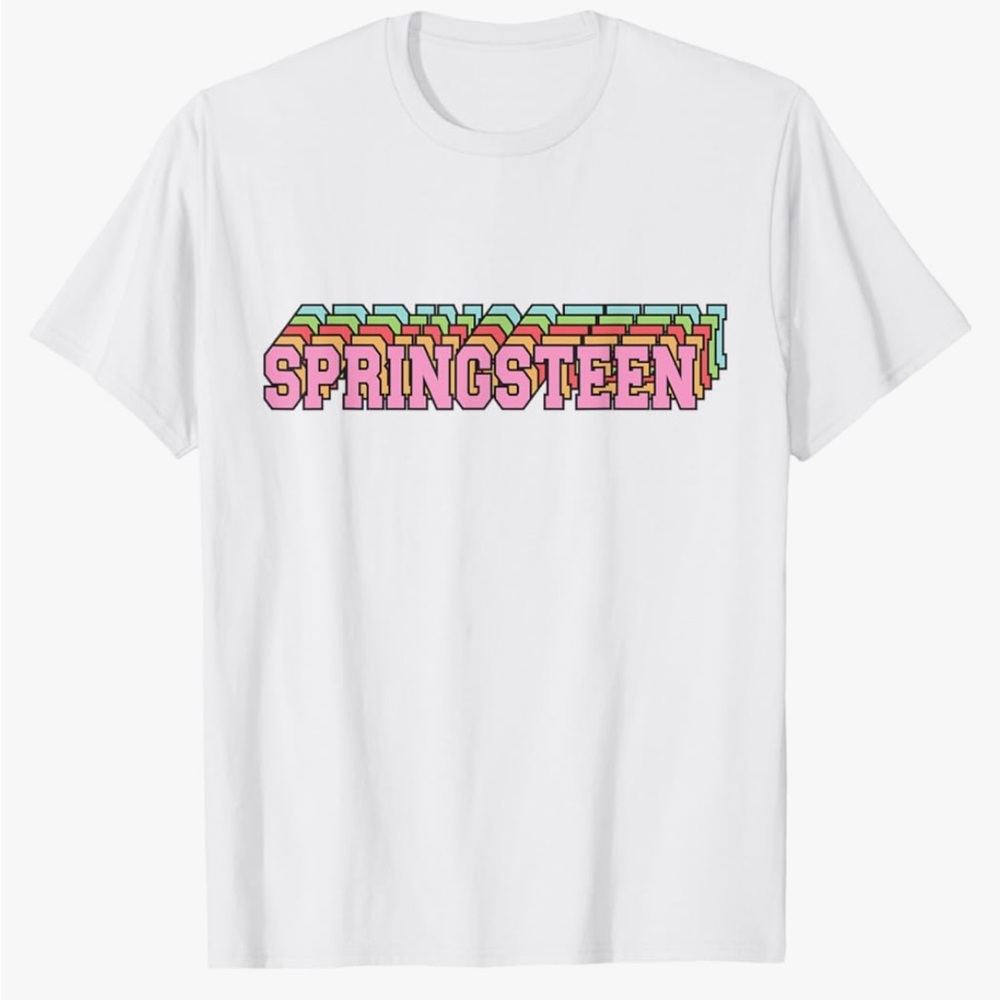 White Springsteen Cotton T!